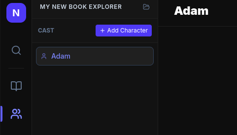 Cast management with character profiles